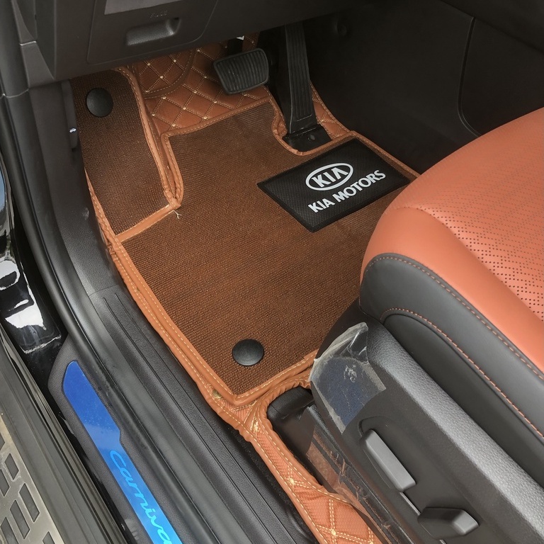 Thảm lót sàn ô tô 6D Kia Carnival 2022  chống nước, không mùi, phủ kín 90% sàn xe