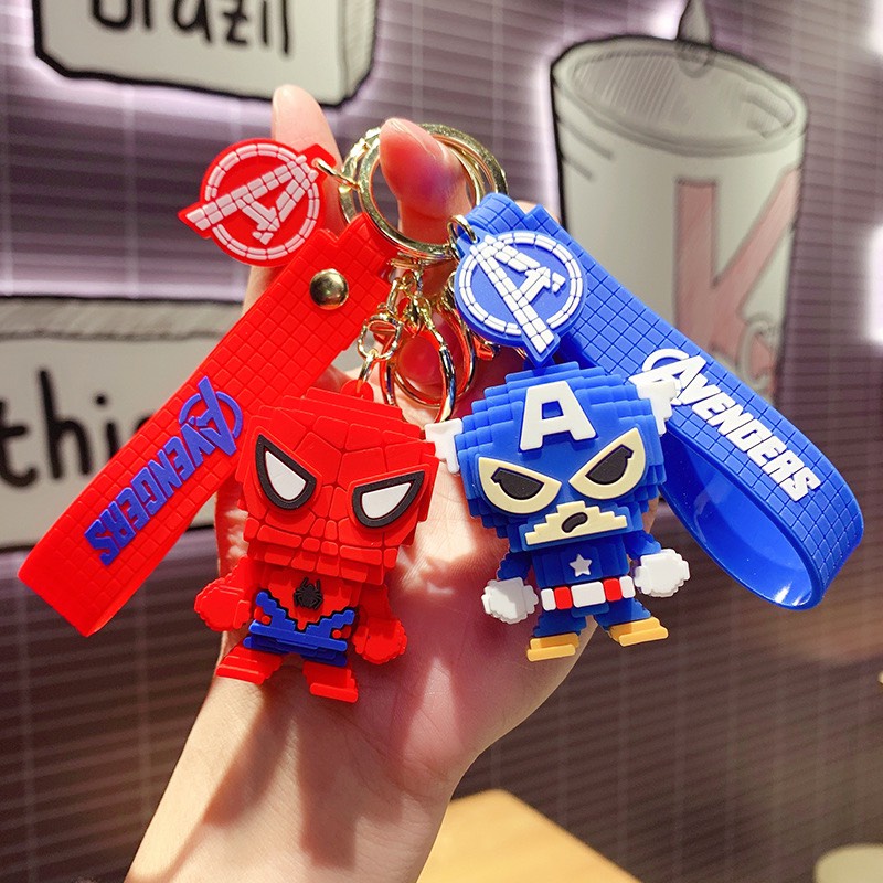 [ Móc khoá ] Combo biệt đội siêu anh hùng phong cách lego