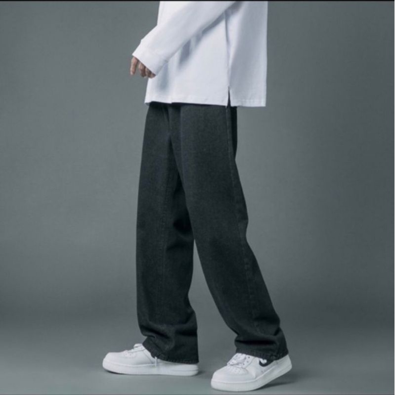 quần baggy nam jean ống rộng chất bò cao cấp dáng suông đẹp 016
