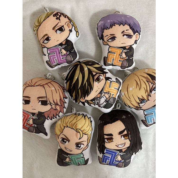 Móc khóa vải lông hình nhân vật hoạt hình Tokyo Revengers cao cấp 10cm