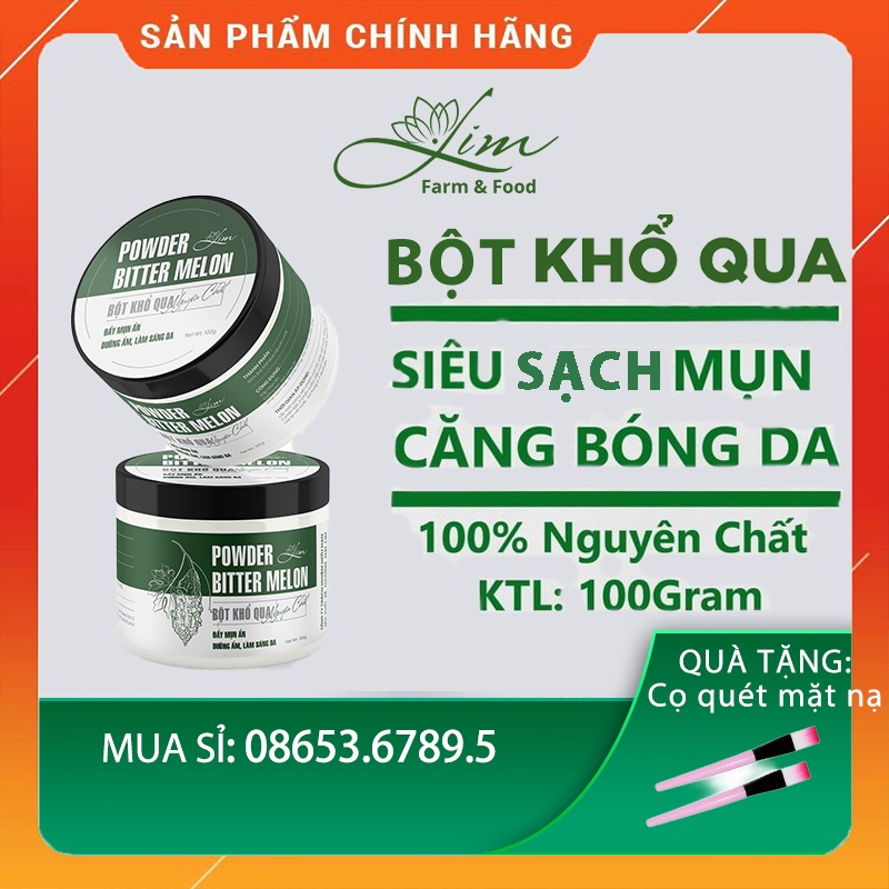 [Handmade] Bột khổ qua nguyên chất - 100% không pha trộn - giảm mụn, sáng da, chăm sóc da mặt hiệu quả cho chị em