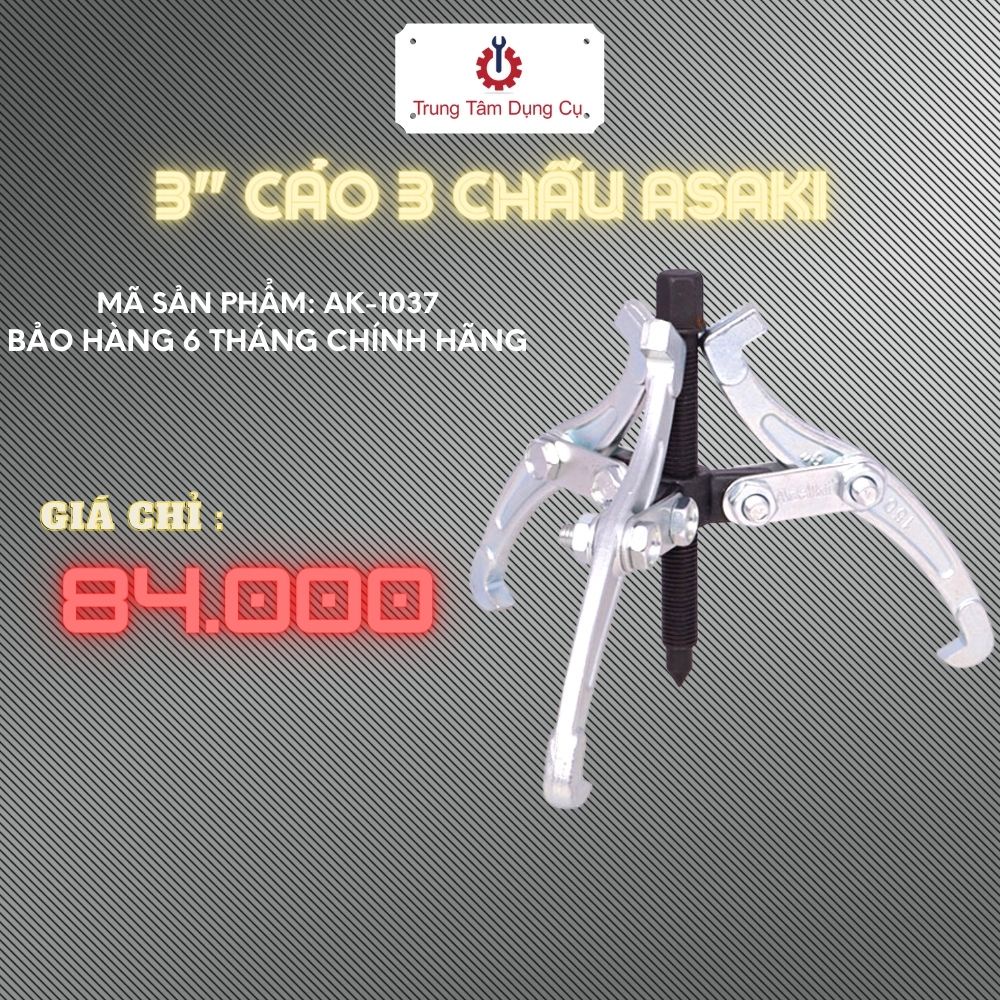 3&quot; Cảo 3 chấu Asaki AK-1037