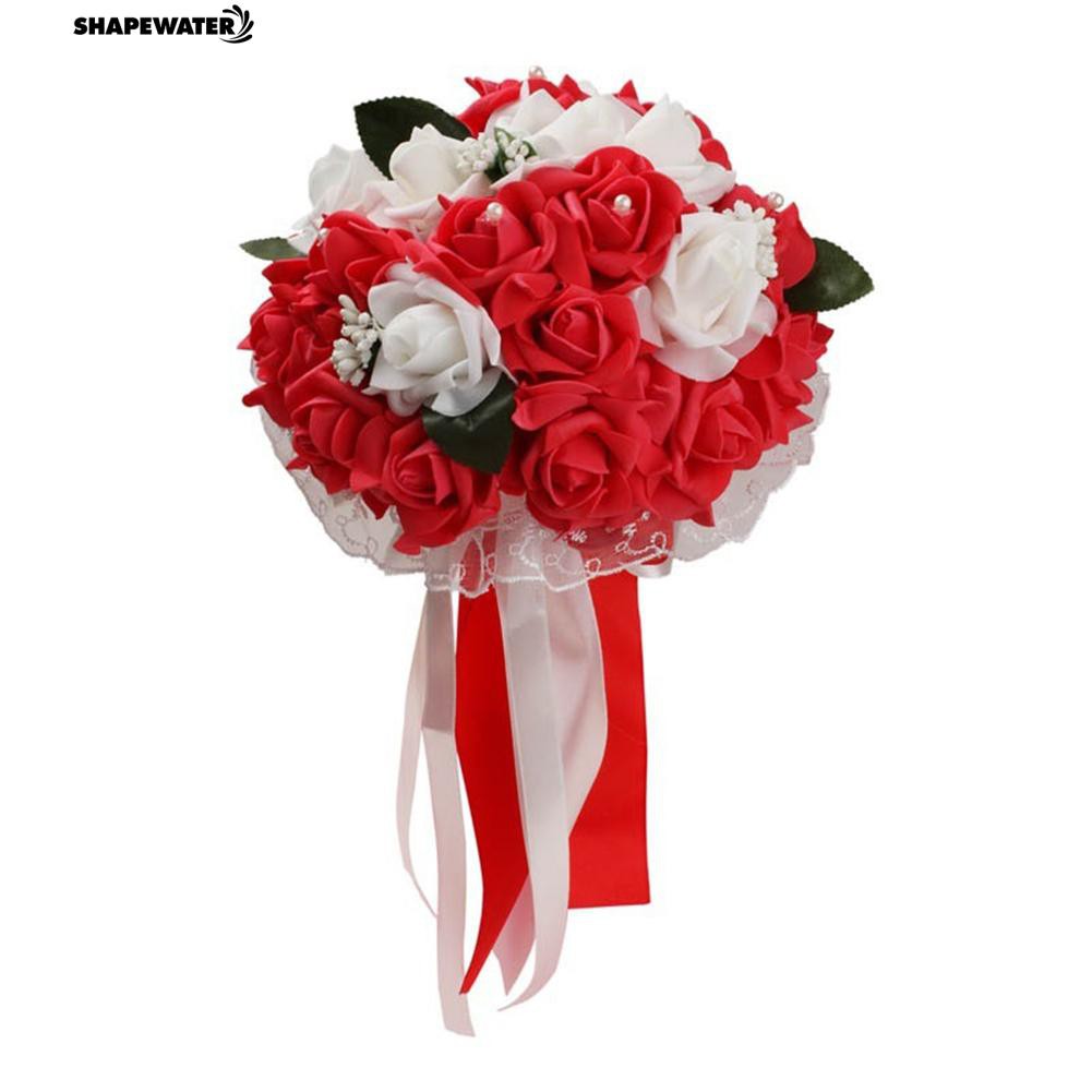 Búp hoa hồng ngọc trai nhân tạo trang trí tiệc cưới