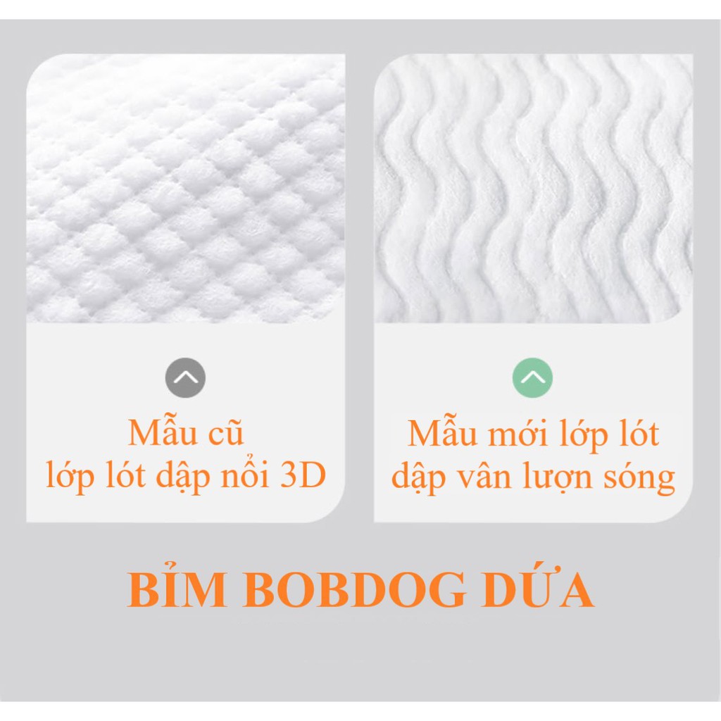 Thùng bỉm Bobdog Dứa dán/quần S72/M66/L60- M72/L66/XL60/XXL54 miếng