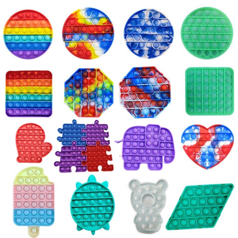 Đồ chơi giải trí thông minh, Pop It 2021 size lớn từ 18-20 cm, giảm căng thẳng hiệu quả cho người lớn, trẻ em