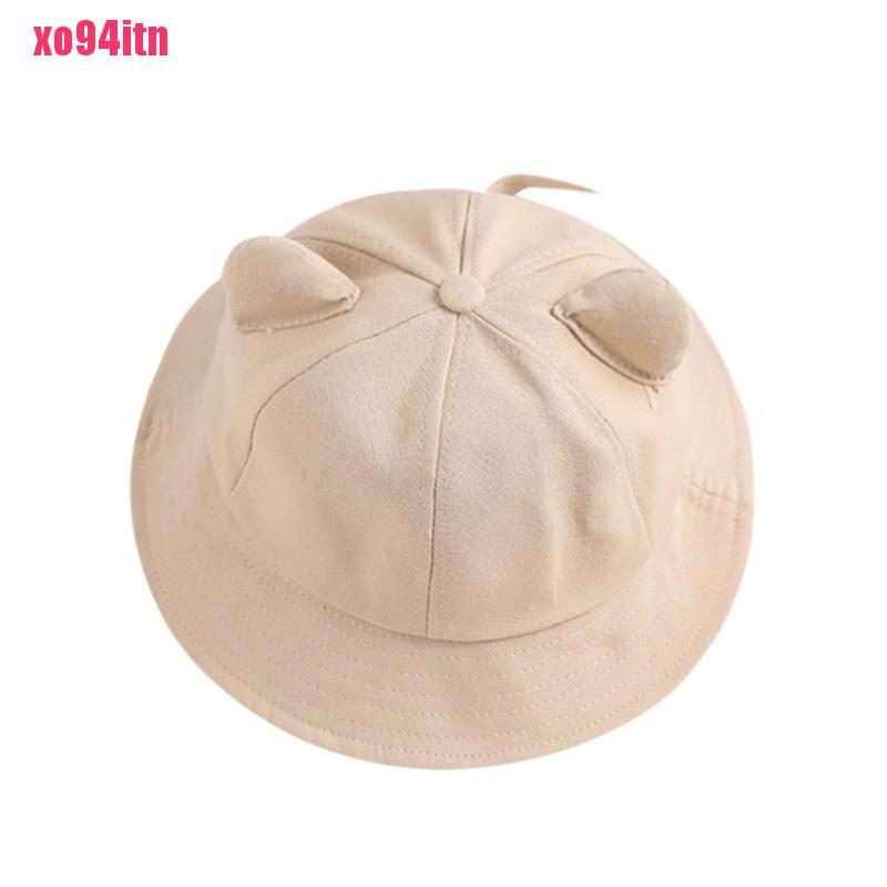 Nón Bucket Che Nắng Phối Tai Mèo Dễ Thương Thời Trang Mùa Hè Cho Bạn Gái