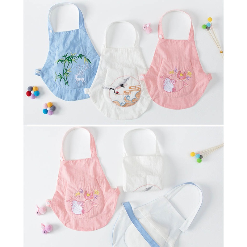 Đai Quấn Bụng Chất Liệu Cotton Dày Dặn Thêu Họa Tiết Xinh Xắn Thời Trang Thu Đông Cho Bé