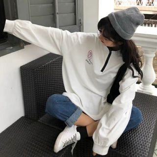 Áo polo dài tay oversize