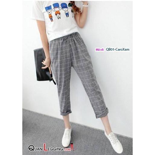 Quần Baggy Caro Sọc Kẻ Unisex