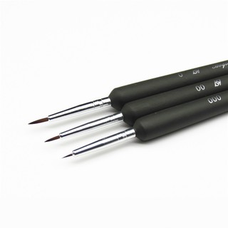 Bộ 3 cọ sơn mô hình 0/00/000 (Bộ cọ 000)