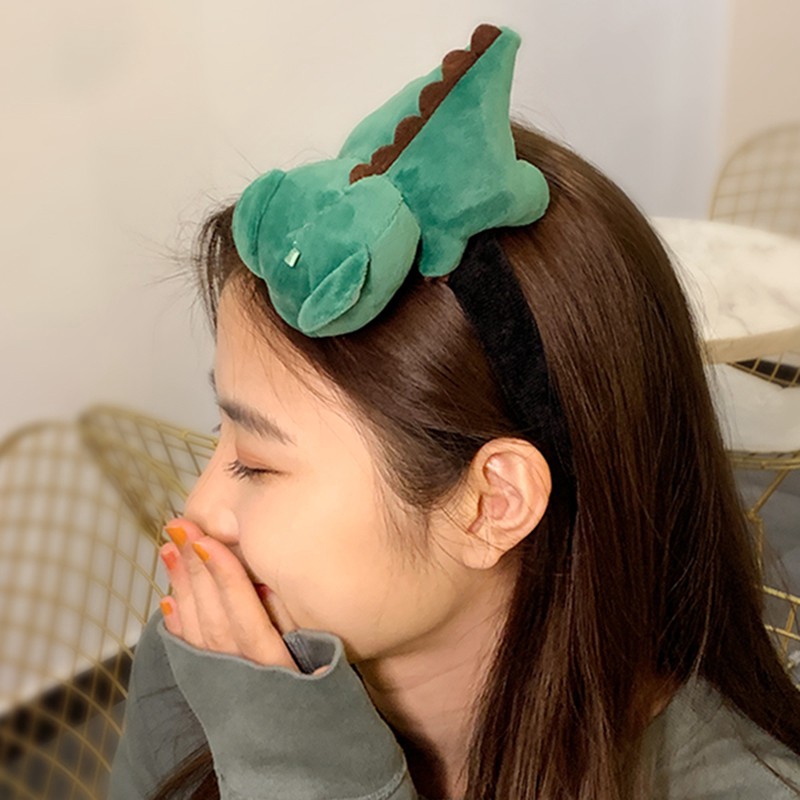 Băng đô cài tóc hình chú khủng long đáng yêu cho nữ