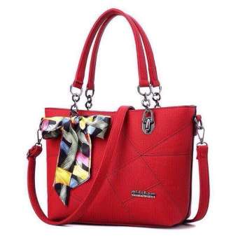 TÚI XÁCH NỮ CÔNG SỞ XÁCH TAY ĐEO CHÉO HỌA TIẾT TRẦN NÚI KÈM NƠ T20