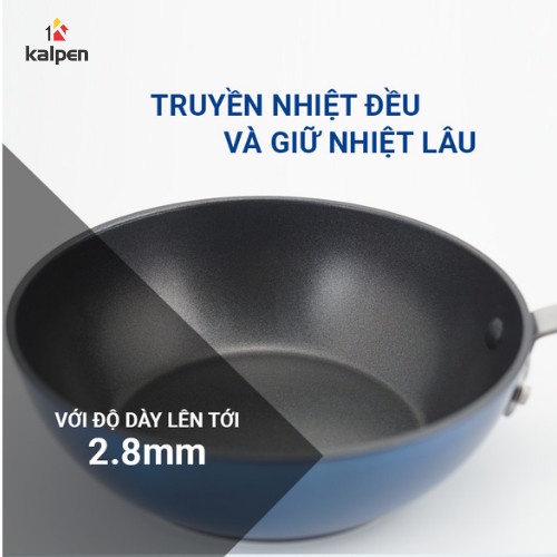 Chảo Chống Dính Đáy Từ Phẳng Cao Cấp Kalpen Inzager Chảo Sâu Lòng Size 20cm-28cm Dùng Cho Mọi Loại Bếp
