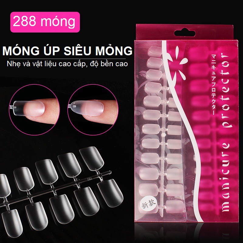 Móng úp dẻo siêu mỏng - 288 móng