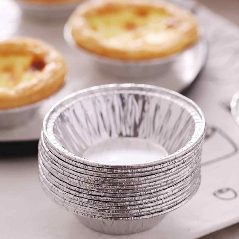 Set 100c khay giấy bạc làm khuôn nướng bánh, nướng hàu, đựng đồ nướng