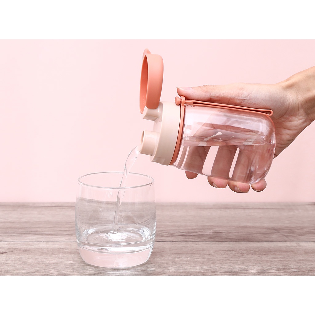 Bình nước trẻ em Goki Hero 350ml, đựng nước sôi, nước lạnh, bình nước học sinh, nhựa nguyên sinh, an toàn sức khỏe