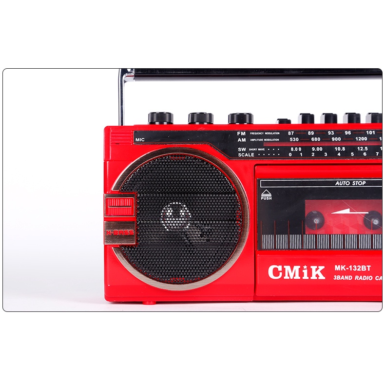 Máy Ghi Âm Bốn Đoạn Công Suất Cao Máy Ghi Âm Đài Phát Thanh Cassette USB Thẻ SD Chức Năng Bluetooth