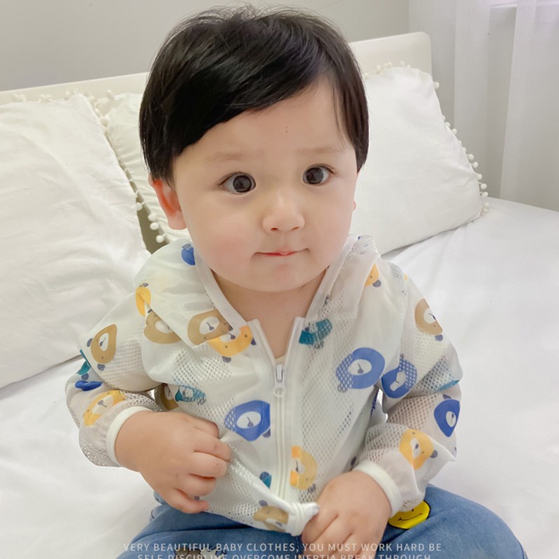 Áo chống nắng cho bé thông hơi có mũ chống tia uv cao cấp LABAMO
