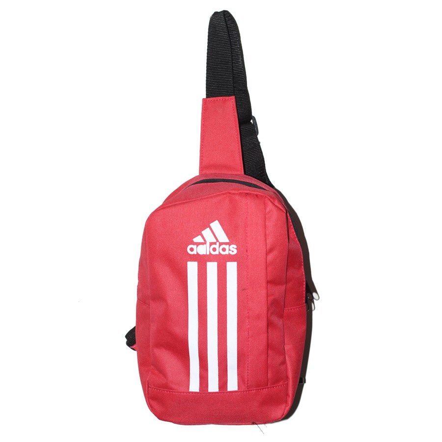 Balo đeo chéo một quai 3 sọc kiểu dáng nam ADIDAS (Đỏ) BM - BL61