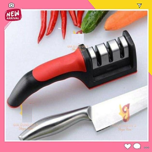 Dụng cụ mài dao kéo 3 rãnh, máy mài dao bằng tay Sharpener nhanh sắc bén