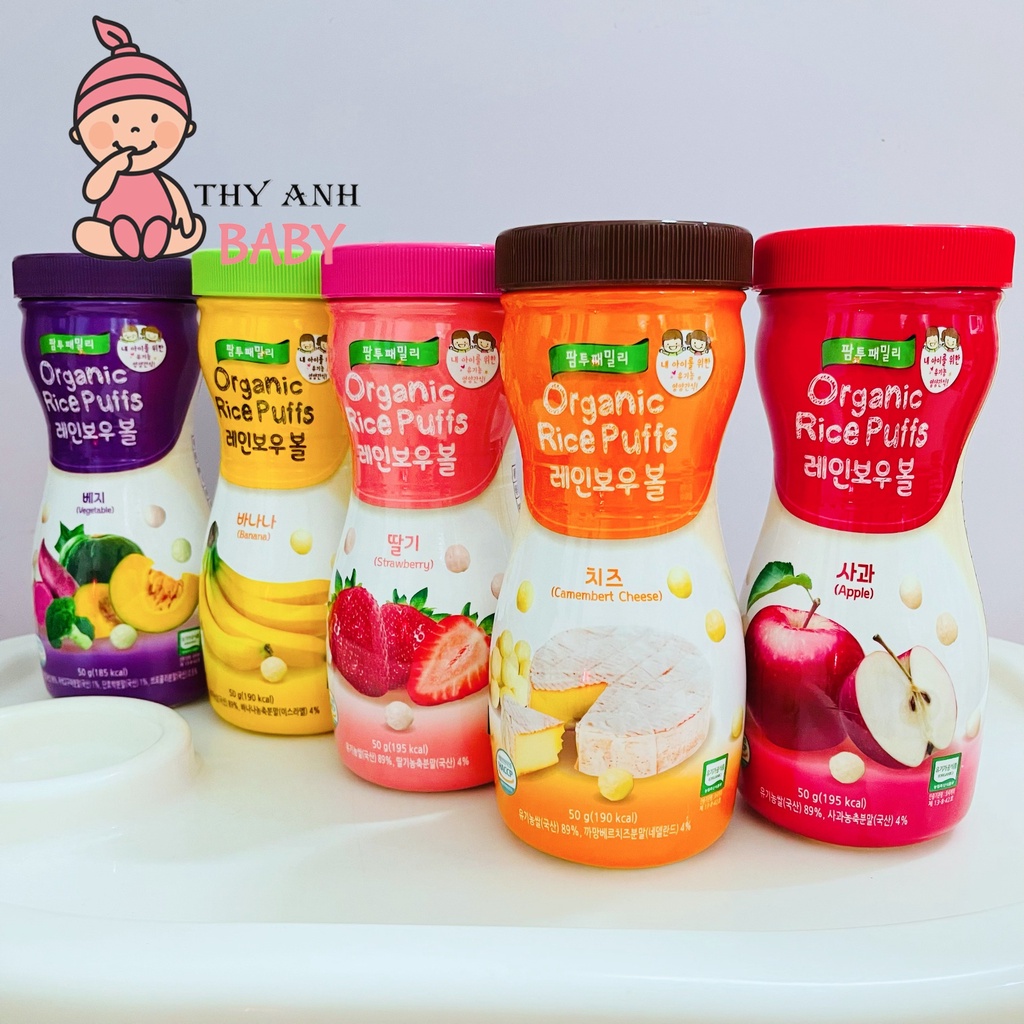 Bánh Bi Gạo Hữu Cơ Farm To Family Hộp Cao 50Gr