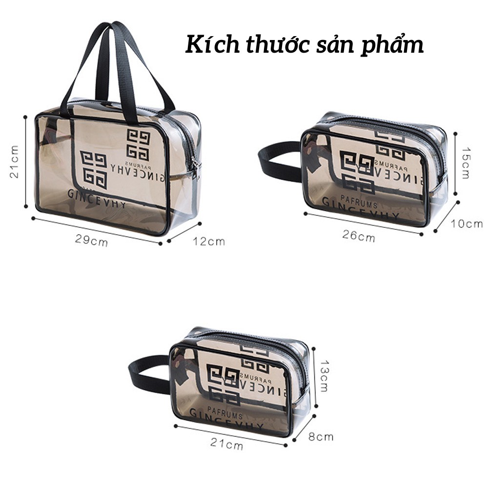 Túi đựng mỹ phẩm , túi đựng xuyên thấu nhiều kích cỡ khác nhau chống thấm ATILA SHOP