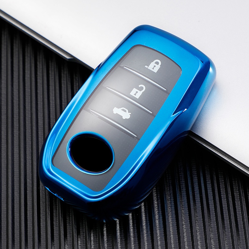 Vỏ bọc bảo vệ toàn bộ chìa khóa điều khiển từ xa bằng TPU mềm cho Toyota yaris Prius Camry Corolla C-HR CHR RAV4 Prado