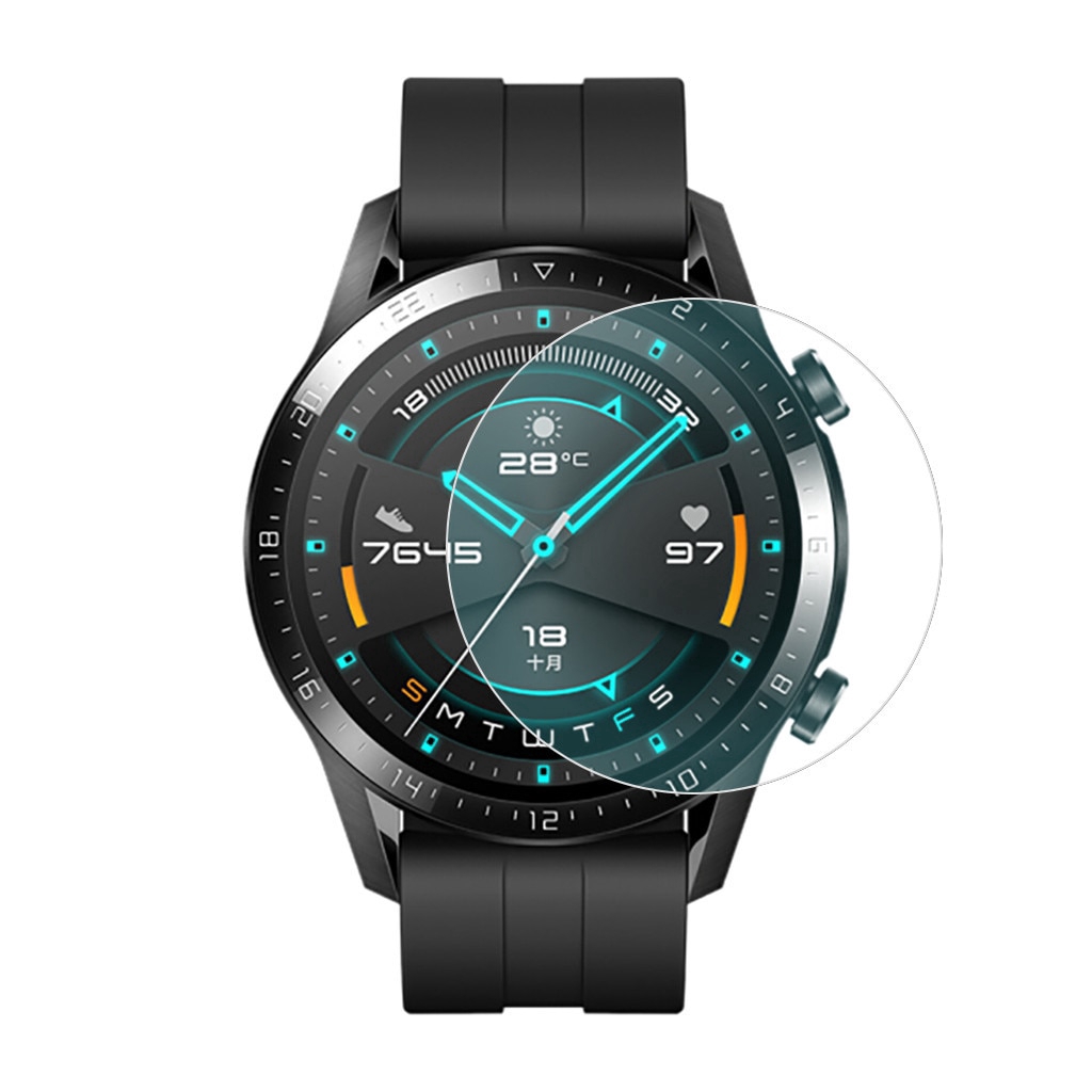 Set 3 Miếng Dán Màn Hình Chống Cháy Nổ Cho Đồng Hồ Huawei Watch Gt 2 42mm 46mm