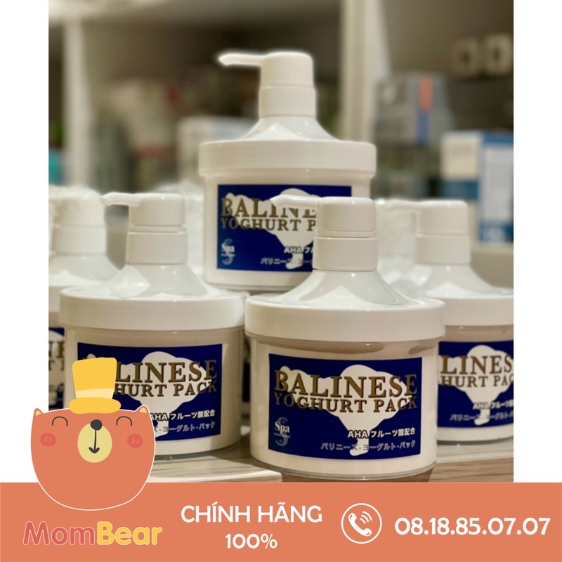 Ủ Trắng Sữa Chua Balinese Yoghurt Pack 500ml