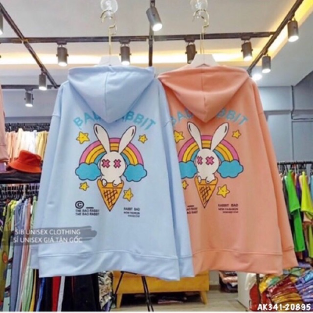 Áo Khoác Nữ Nỉ Bông Dày Dặn Hàng QC Chất Siêu Đẹp Áo Chống Nắng Thun Cotton THỎ KEM - AK3341 | BigBuy360 - bigbuy360.vn