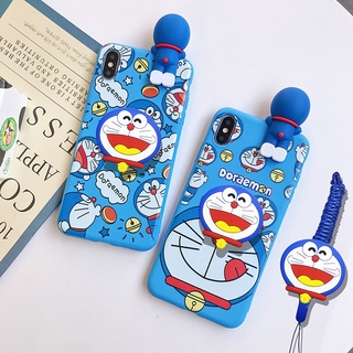 Xiaomi Redmi Note 9s 9 8 7 6 5 Pro Minnie Mickey Doraemon Doll Case Soft + Hanger