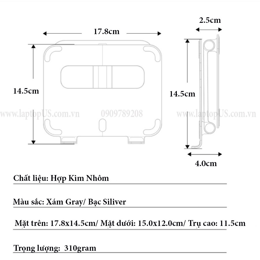 Kệ Giá Đỡ Ipad Surface Wacom Hợp Kim Nhôm (M1)