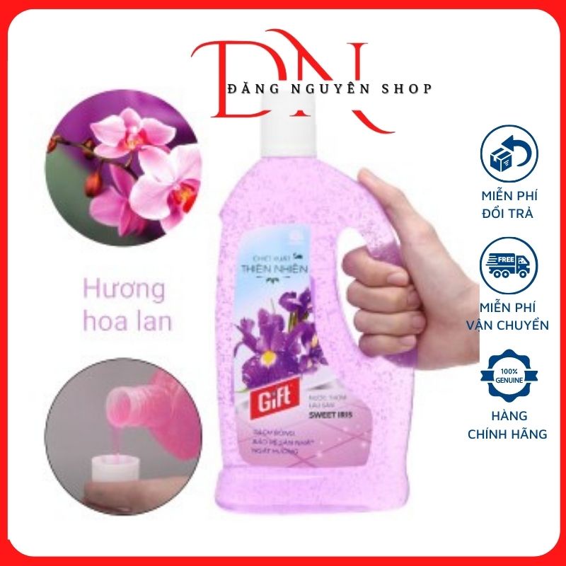 Nước Lau Sàn Gift Can 1 Lít Siêu Đậm Đặc Hương Thiên Nhiên Thơm Dịu Nhẹ An Toàn