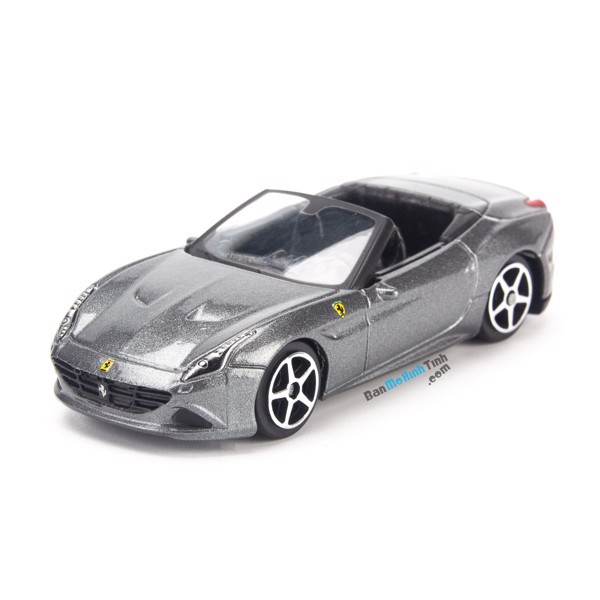 [Mã TOYJAN hoàn 20K xu đơn 50K] Mô hình xe siêu xe mui trần Ferrari California T tỷ lệ 1:64 Bburago Gray