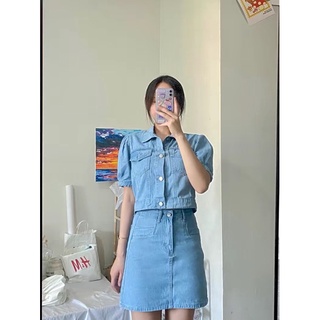 🔹SET ÁO JEAN+ CHÂN VÁY DENIM🔹