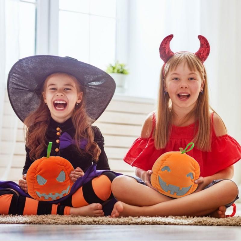 Búp Bê Nhồi Bông Hình Quả Bí Ngô Trang Trí Halloween