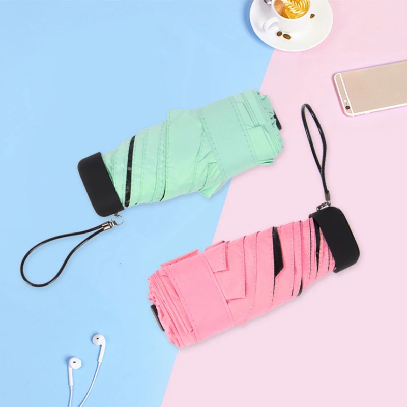 Dù Gấp 6 Ô Chống Tia UV Chống Nước Thời Trang