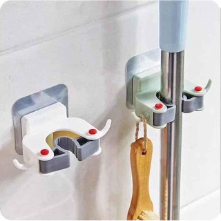 MÓC TREO CÁN CHỔI KÈM 2 MÓC, CÓ MIẾNG DÁN CƯỜNG LỰC ÁNH KIM
