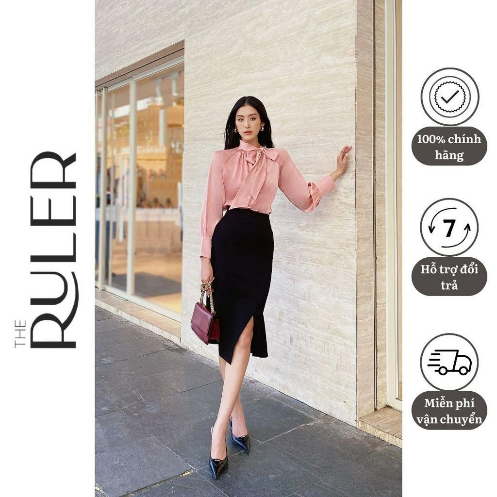 Chân váy vạt chéo túi giả chất vải kaki THE RULER