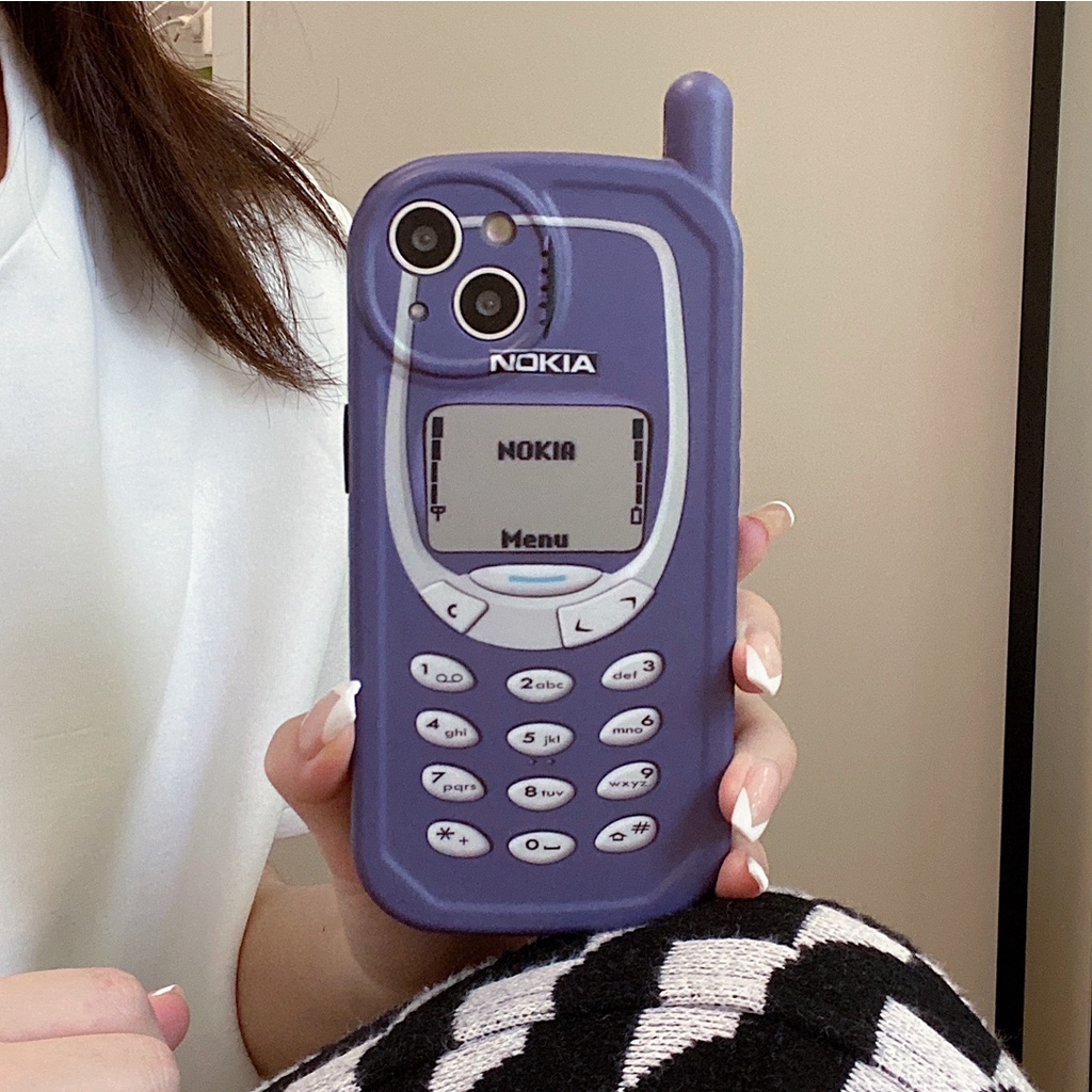 Ốp Điện Thoại In Hình Nokia 3D Phong Cách Retro Cho Iphone 13 12 pro max 11 pro max xs max xr X
