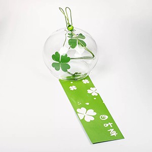 Chuông gió Nhật Bản Furin cỏ 4 lá may mắn Asam