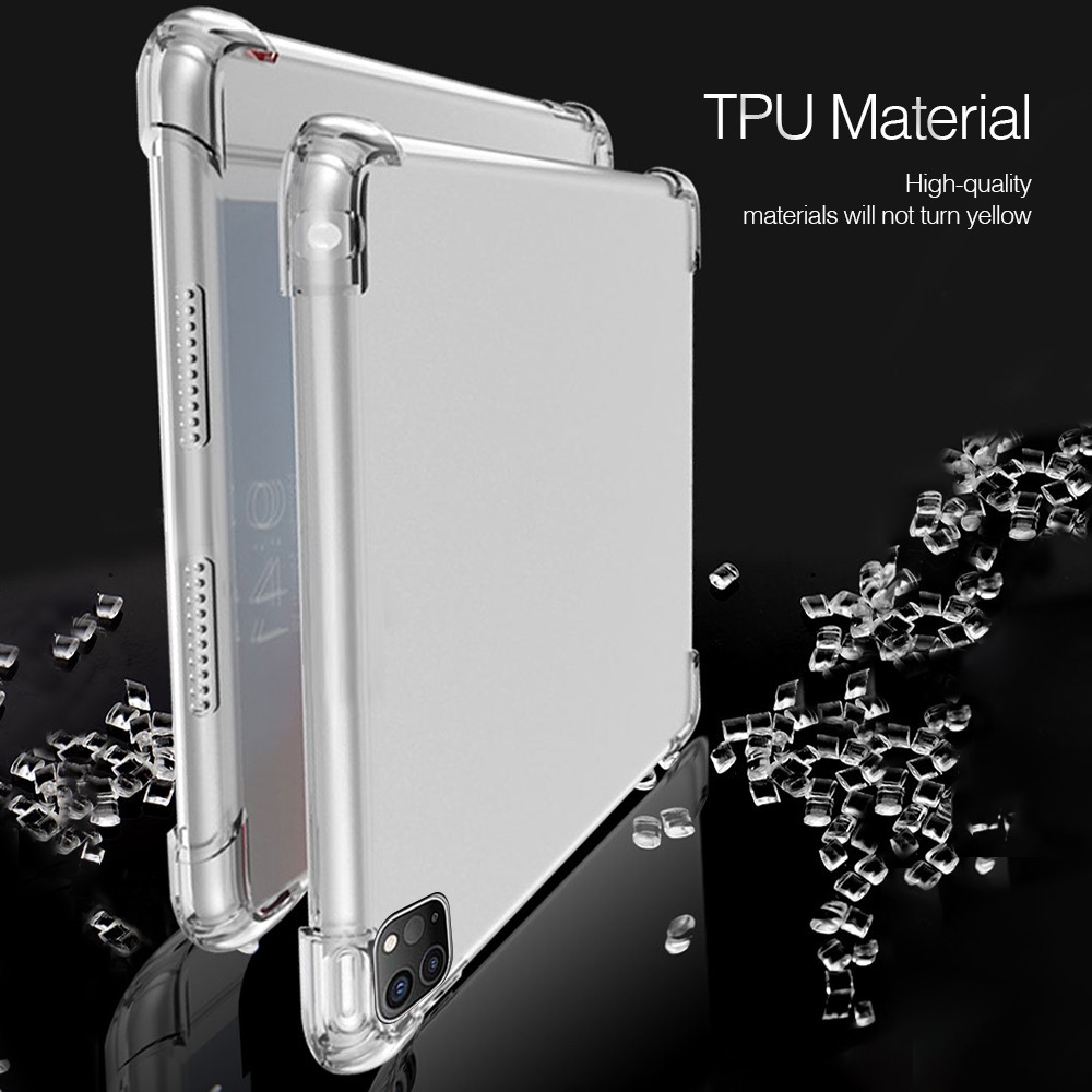 Ốp lưng silicone TPU siêu mỏng trong suốt cho iPad Pro 11 12.9 10.5" 2020 Mini 1 2 3 4 5 Air 2 iPad 2 3 4