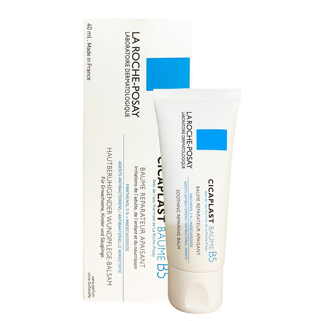 [CHÍNH HÃNG] (La Roche Posay) Cicaplast Baume B5 40ml - Kem dưỡng làm dịu kích ứng, phục hồi da, an toàn cho trẻ sơ sinh