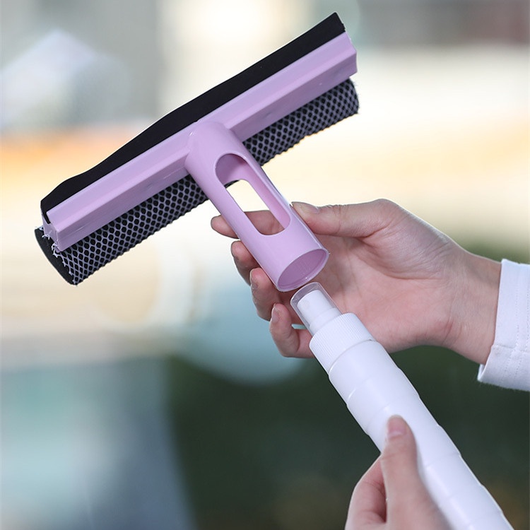 Dụng cụ vệ sinh kính cửa sổ phòng tắm với bình xịt tiện dụng