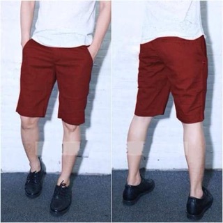 Quần short kaki nam màu đỏ