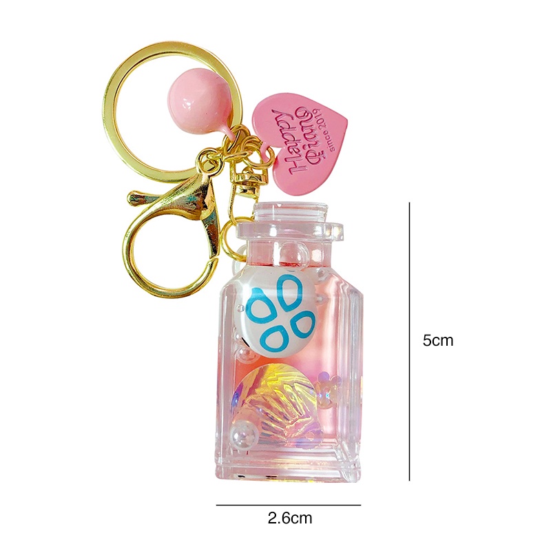 Móc khóa nước cute hình lọ chứa con vật dễ thương, móc chìa khóa treo ba lô đáng yêu DOITNOW MK65
