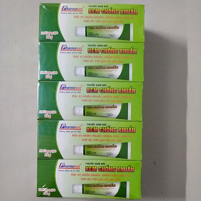 KEM CHỐNG KHUẨNĐẶC TRỊ NHIỄM KHUẨN, NHIỄM NẤM, VIÊM DA, LOÉT DA TRÊN GIA SÚC GIA CẦM