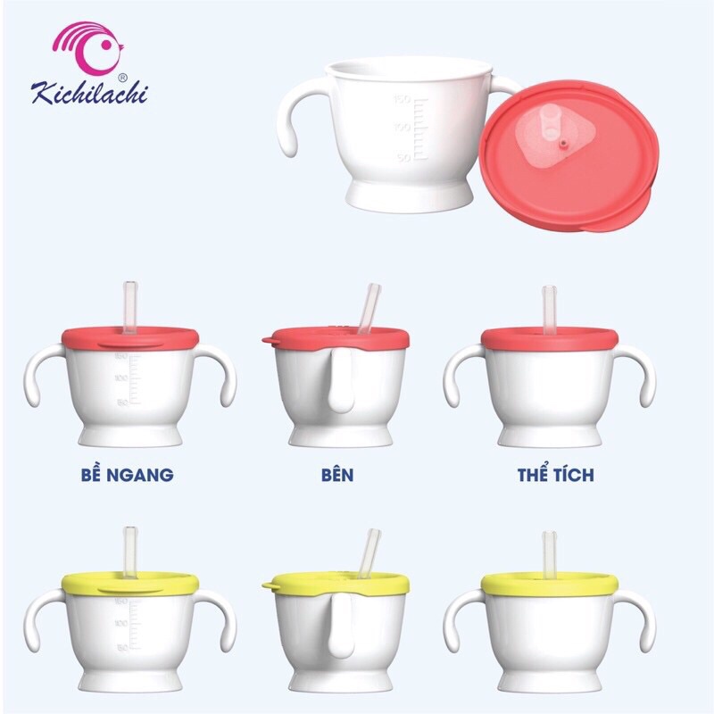 Cốc tập hút kichi cho bé