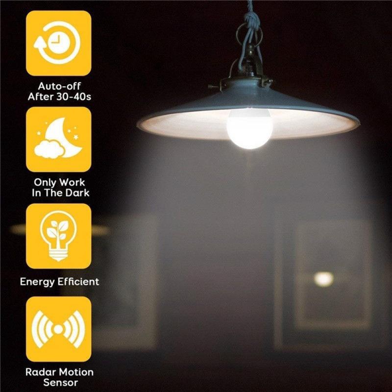 Bóng Đèn Led Cảm Biến Chuyển Động 7w 12w / 220v E27 Ánh Sáng Trắng
