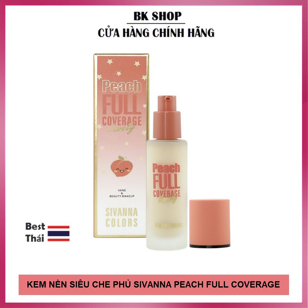 (Auth Thái) Kem Nền Siêu Che Phủ Sivanna Peach Coverage Lovely HF5044